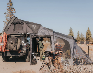 An Annex Awning attached to a 4 x 4