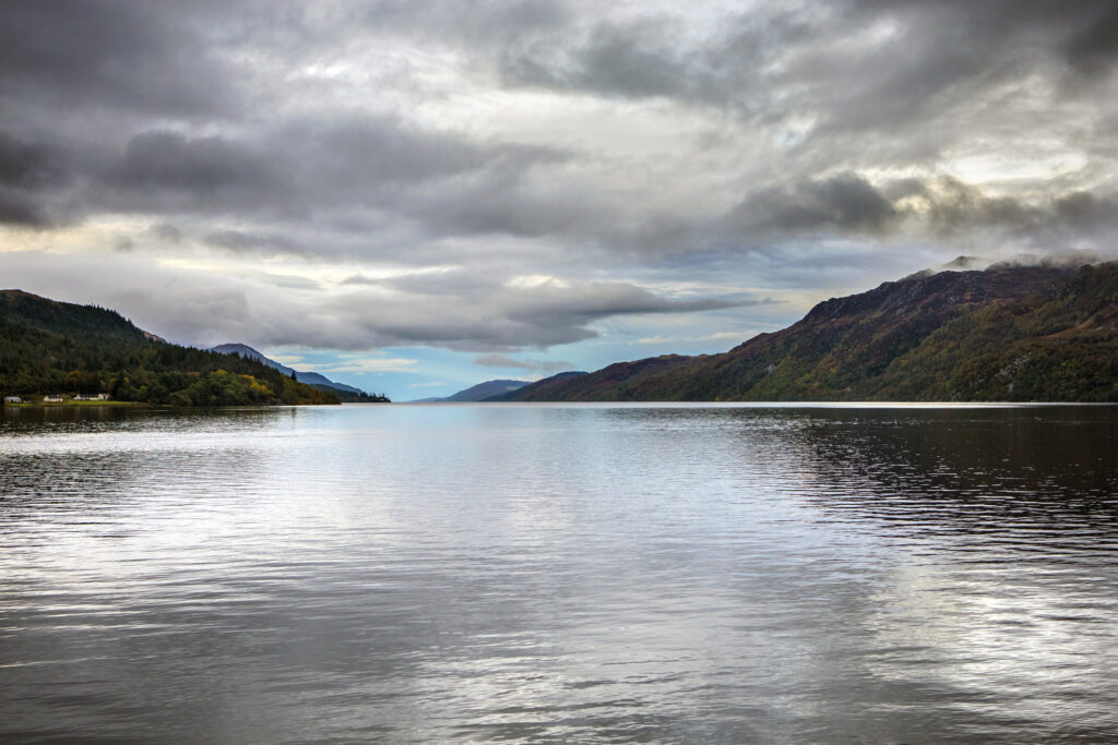 Loch Ness on a cloudy day