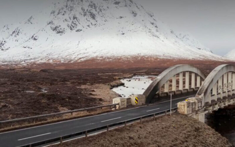 A snowy Scottish mountain