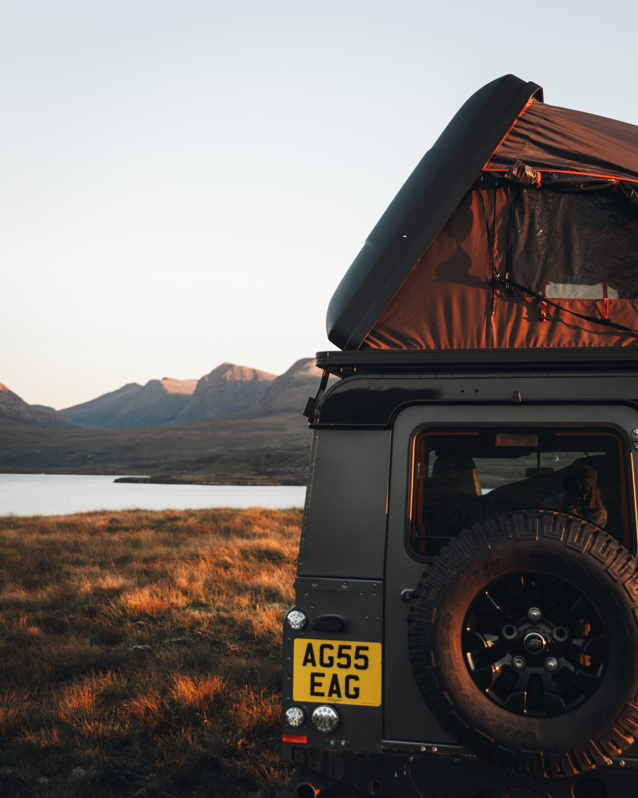 Classic Defender 110 pitched up on the NC500.